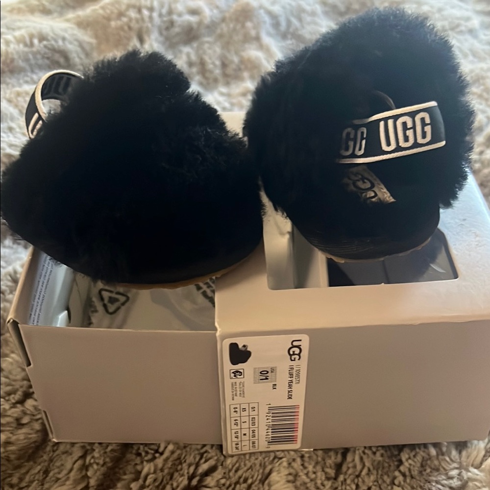 UGG Black Luxe Slippers for Ultimate Comfort